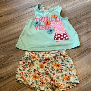 Peppa pig summer set 3t